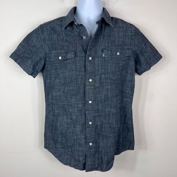 Levi’s Modern Fit Snap Front Snap Pocket Shirt - Picture 1 of 14